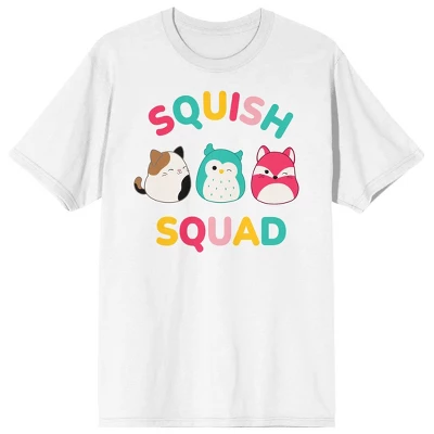 Squishmallows Squish Squad Crew Neck Short Sleeve Men's White T-shirt 5 Squishmallows Squish Squad Crew Neck Short Sleeve Men's White T-shirt - Image 3