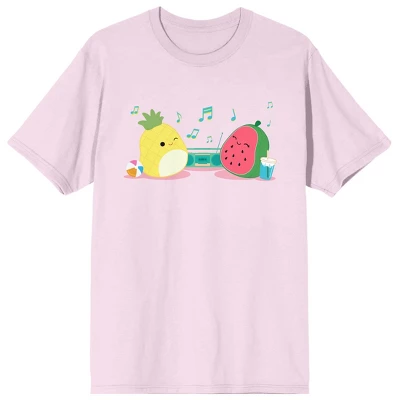 Squishmallows Radio Jam Crew Neck Short Sleeve Cradle Pink Men's T-shirt 4 Squishmallows Radio Jam Crew Neck Short Sleeve Cradle Pink Men's T-shirt - Image 2