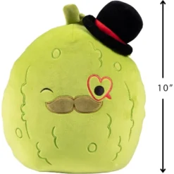 Squishmallows 10" Charles The Pickle Plush - Official Jazwares Plush - Collectible Soft & Squishy Food Stuffed Animal Toy- Gift For Kids, Girls & Boys
