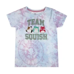 Squishmallows Team Glitter Text Crew Neck Short Sleeve Blue And Blue Pastel Tye Dye Youth Girl Tee -Squishmallows Store GUEST 399445c6 136f 43e9 9afd 107c051f98e9