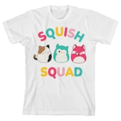 Squishmallows Squish Squad Crew Neck Short Sleeve White Youth Boy's T-shirt -Squishmallows Store GUEST 4626665a a682 4844 ba05 04fae8dc1db9