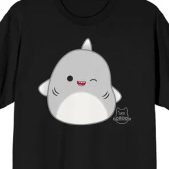 Squishmallows Gordon Crew Neck Short Sleeve Black Adult T-shirt
