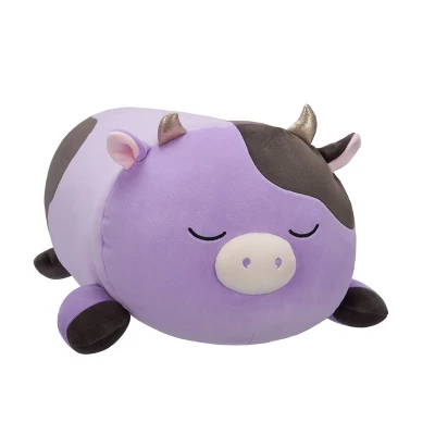 18" Alexie Purple And Black Cow With Gold Horns Squishmallows Plush 6 18" Alexie Purple And Black Cow With Gold Horns Squishmallows Plush - Image 5