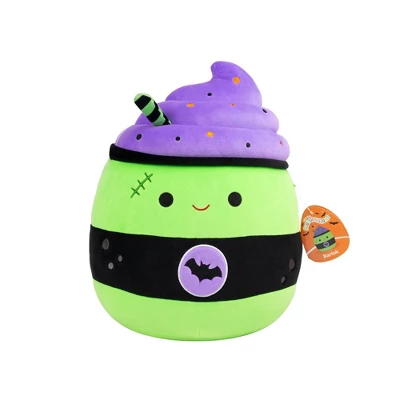 Squishmallows 12" Green And Purple Latte With Stitches And Bat Logo Medium Plush: Polyester Character Stuffed Animal 13 Squishmallows 12" Green And Purple Latte With Stitches And Bat Logo Medium Plush: Polyester Character Stuffed Animal - Image 11