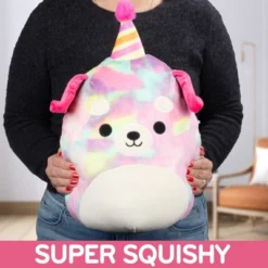Squishmallows 12-Inch Delenne Rainbow Dog W Party Hat - Official Celebration Plush- Collectible Puppy Stuffed Animal Toy - Gift For Kids, Girls & Boys -Squishmallows Store GUEST 6331da5d 9970 41bb b0a6 9f1c3880fad7