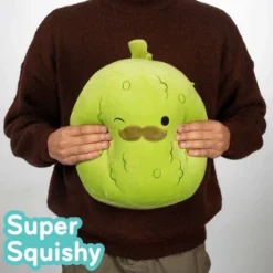 Squishmallows 12-Inch Charles Pickle W Mustache - Large Official Jazwares Plush- Collectible Stuffed Animal Toy - Great Gift For Kids, Girls & Boys -Squishmallows Store GUEST 6a426143 7114 4fc6 985c 8e593ead8a1a