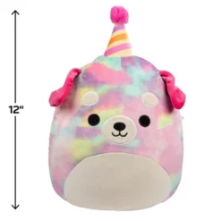 Squishmallows 12-Inch Delenne Rainbow Dog W Party Hat - Official Celebration Plush- Collectible Puppy Stuffed Animal Toy - Gift For Kids, Girls & Boys -Squishmallows Store GUEST 7591efbd 7eb5 4b89 9d4f dfab09372075