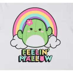 Squishmallows Maritza Feelin' Mallow Crew Neck Short Sleeve White & Green Ombre Women's T-shirt