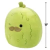 Squishmallows 12-Inch Charles Pickle W Mustache - Large Official Jazwares Plush- Collectible Stuffed Animal Toy - Great Gift For Kids, Girls & Boys