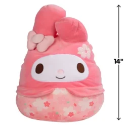 Squishmallows Large My Melody Plush- Collectible 14-inch Soft And Squishy Hello Kitty Friend Stuffed Animal Toy- Great Gift For Kids Girls Boys & Fans