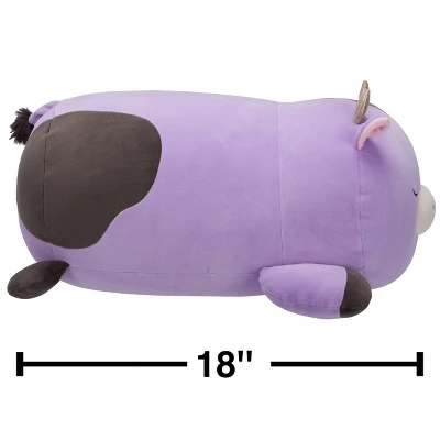 18" Alexie Purple And Black Cow With Gold Horns Squishmallows Plush 3 18" Alexie Purple And Black Cow With Gold Horns Squishmallows Plush - Image 2