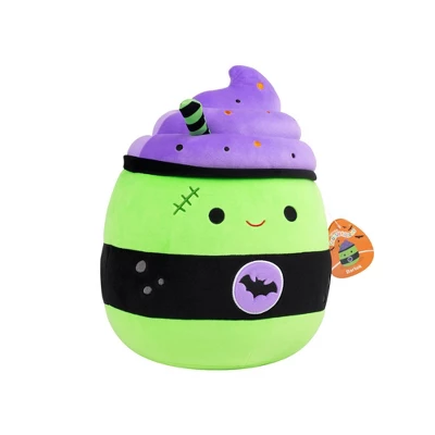 Squishmallows 12" Green And Purple Latte With Stitches And Bat Logo Medium Plush: Polyester Character Stuffed Animal 12 Squishmallows 12" Green And Purple Latte With Stitches And Bat Logo Medium Plush: Polyester Character Stuffed Animal - Image 10