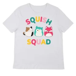 Squishmallows Squish Squad Crew Neck Short Sleeve Women's White T-shirt -Squishmallows Store GUEST a19318ec debc 40d5 80d5 d053c2c30d92