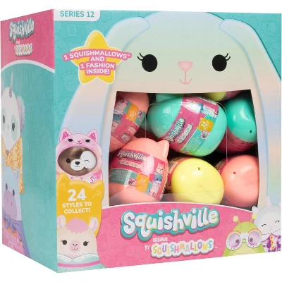 Squishmallows Squishville 24 Pack Egg Capsules - Series 12 - Collectible Mini 2" Mystery Stuffed Animal Toy Plush - Styles May Vary - Gift For Kids 3 Squishmallows Squishville 24 Pack Egg Capsules - Series 12 - Collectible Mini 2" Mystery Stuffed Animal Toy Plush - Styles May Vary - Gift For Kids
