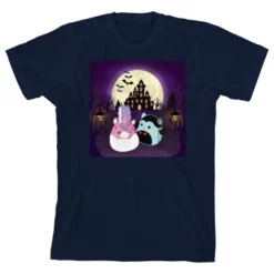 Squishmallows Halloween Forest And Moon Youth Blue Short Sleeve Tee -Squishmallows Store GUEST b7d12eb1 a324 4df4 9a7c bc54e01460a3