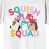 Squishmallows Squish Squad Group Characters Adult White T-shirt