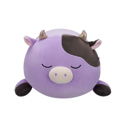 18" Alexie Purple And Black Cow With Gold Horns Squishmallows Plush 4 18" Alexie Purple And Black Cow With Gold Horns Squishmallows Plush - Image 3