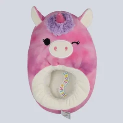 Squishmallows Kids' Lola The Unicorn Plush Slippers - Berry Purple -Squishmallows Store GUEST c6165ef4 7144 409c 9a49 074bf2bc7021