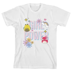 Squishmallows Girl Power Crew Neck Short Sleeve White Youth Girl's T-shirt -Squishmallows Store GUEST f86e2ab3 ffc6 44f9 a77e 9581e8917417